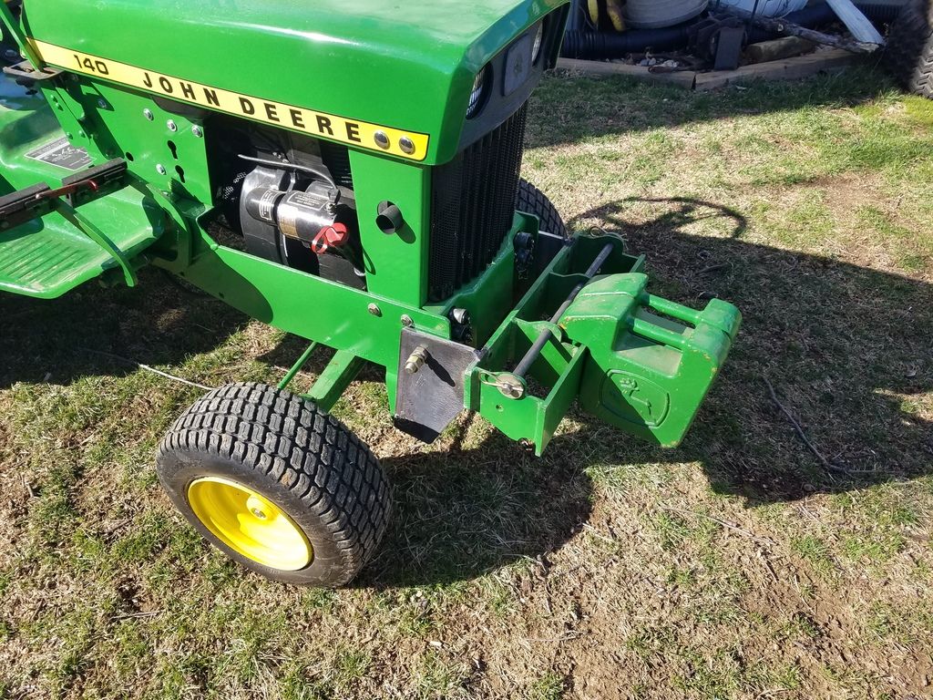 John Deere 140 Front Suitcase Weight Bracket Garden Tractor Forums